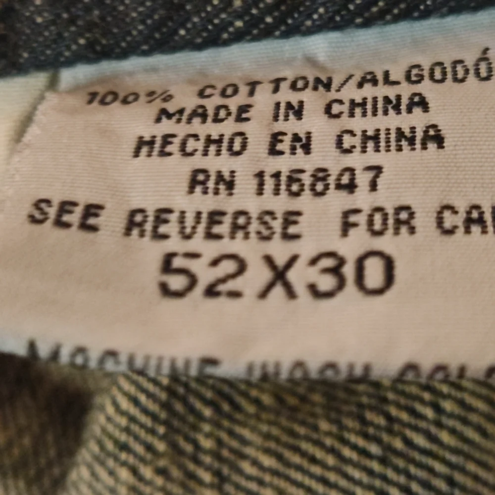 Vintage Linea Dome men's jeans pants 100% cotton high rise blue Size: 50X30.